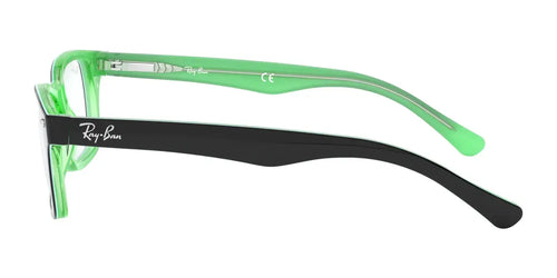 Ray-Ban RY1531 Eyeglasses / Size 48 / Black On Green №3764