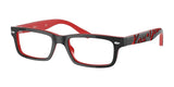 Ray-Ban RY1535 Eyeglasses Black On Red