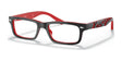Ray-Ban RY1535 Eyeglasses Black On Red / Clear