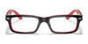 Ray-Ban RY1535 Eyeglasses | Size 48 / Black On Red №3573