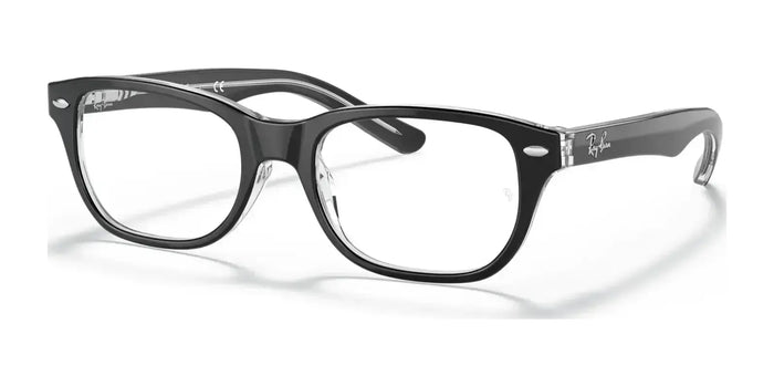 Ray-Ban RY1555 Eyeglasses / Black On Transparent №3529 / Size 46