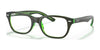 Ray-Ban RY1555 Eyeglasses / Brown On Green Fluo №3665 / Size 46