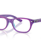 Transparent Violet & Light Blue №3997
