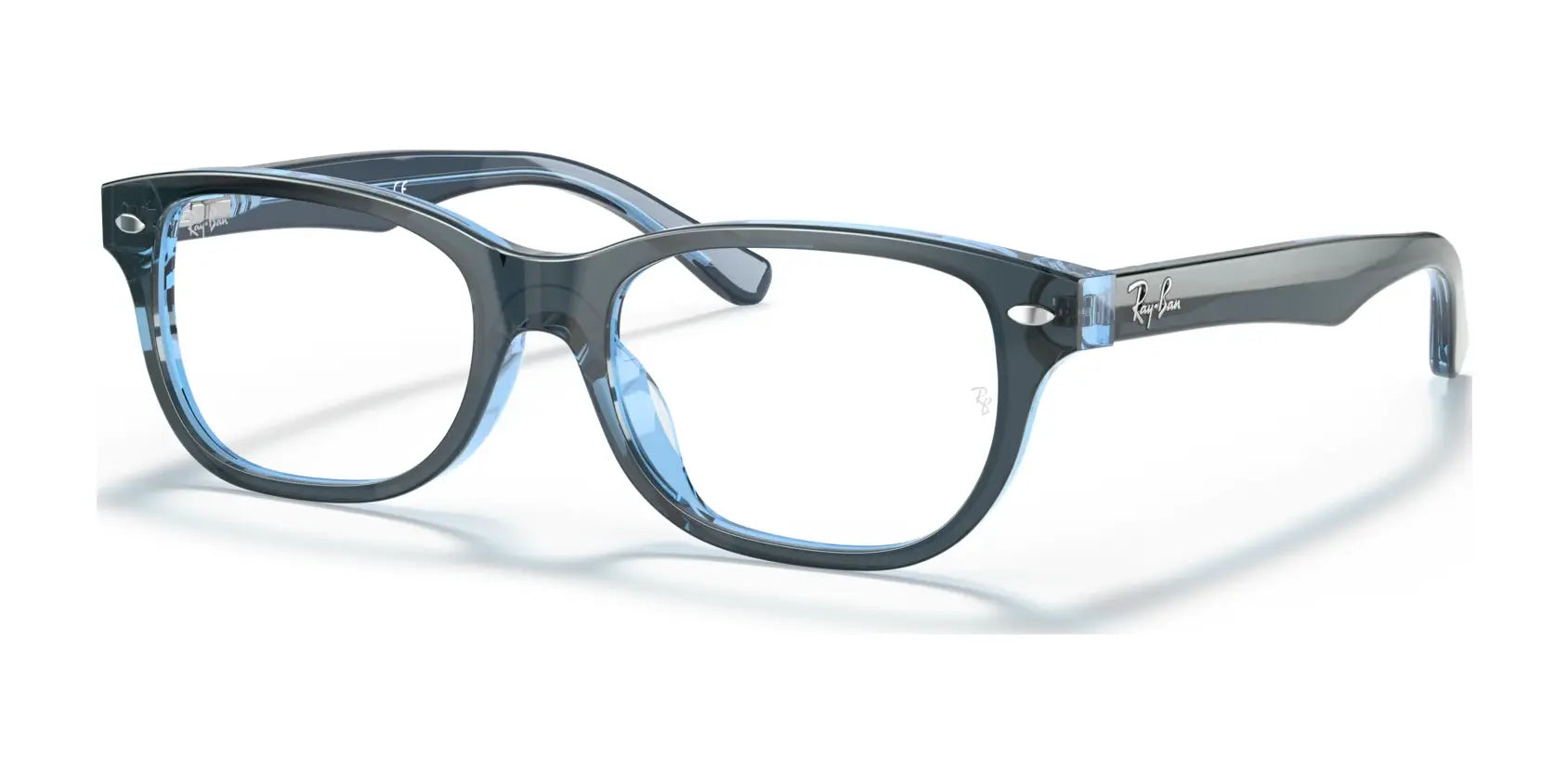 Ray-Ban RY1555F Eyeglasses Blue On Blue Fluo / Clear