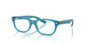 Ray-Ban RY1555F Eyeglasses | Size 48 / Transparent Blue & Green №3996