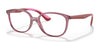 Ray-Ban RY1598 Eyeglasses / Transparent Red №3777 / Size 47