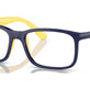 Dark Blue On Yellow №3937