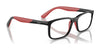 Ray-Ban RY1621F Eyeglasses | Size 49 / Black On Red №3928