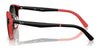 Ray-Ban RY1625DC Clip-On Sunglasses | Size 47 / Pink On Red №391273 / Dark Brown (3N 13.5%)