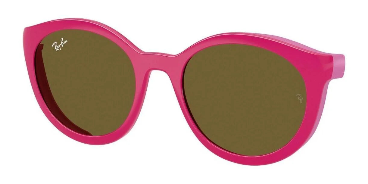 Ray-Ban RY1625DC Sunglasses Pink On Red / Dark Brown