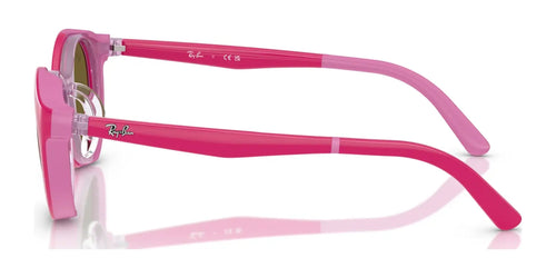 Ray-Ban RY1625DC Clip-On Sunglasses / Size 47 / Pink On Red №391273 / Dark Brown (3N 13.5%)