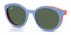 Ray-Ban RY1625DC Clip-On Sunglasses | Size 47 / Liliac On Rubber Orange №751071 / Dark Green (3N 14.3%)