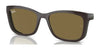 Ray-Ban RY1626DC Clip-On Sunglasses / Green On Havana №386373 / Dark Brown (3N 13.5%) / Size 49