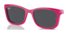 Ray-Ban RY1626DC Clip-On Sunglasses / Pink On Red №391287 / Dark Grey (3N 9.3%) / Size 49