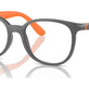 Dark Grey On Orange №3963