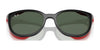 Ray-Ban RY1631C Clip-On Sunglasses / Black On Rubber Red №392871 / Dark Green (3N 14.3%) / Size 45