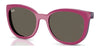 Ray-Ban RY1631C Clip-On Sunglasses / Fucsia On Rubber Violet №3933/3 / Brown (3N 14.3%) / Size 45