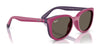 Ray-Ban RY1631C Clip-On Sunglasses / Black On Rubber Red №392871 / Dark Green (3N 14.3%) / Size 45