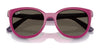 Ray-Ban RY1631C Clip-On Sunglasses / Black On Rubber Red №392871 / Dark Green (3N 14.3%) / Size 45