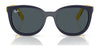 Ray-Ban RY1631C Clip-On Sunglasses / Black On Rubber Red №392871 / Dark Green (3N 14.3%) / Size 45