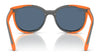 Ray-Ban RY1631C Clip-On Sunglasses / Black On Rubber Red №392871 / Dark Green (3N 14.3%) / Size 45