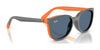 Ray-Ban RY1631C Clip-On Sunglasses / Black On Rubber Red №392871 / Dark Green (3N 14.3%) / Size 45