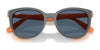 Ray-Ban RY1631C Clip-On Sunglasses / Black On Rubber Red №392871 / Dark Green (3N 14.3%) / Size 45