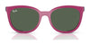 Ray-Ban RY1631C Clip-On Sunglasses / Black On Rubber Red №392871 / Dark Green (3N 14.3%) / Size 45