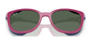 Ray-Ban RY1631C Clip-On Sunglasses / Black On Rubber Red №392871 / Dark Green (3N 14.3%) / Size 45