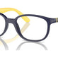 Dark Blue On Yellow №3937