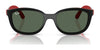 Ray-Ban RY1632C Clip-On Sunglasses / Azzurre & Rubber Azzurre №750971 / Dark Green (3N 14.3%) / Size 46