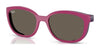 Ray-Ban RY1632C Clip-On Sunglasses / Fucsia On Rubber Violet №3933/3 / Brown (3N 14.3%) / Size 46