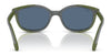 Ray-Ban RY1632C Clip-On Sunglasses / Azzurre & Rubber Azzurre №750971 / Dark Green (3N 14.3%) / Size 46