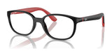 Ray-Ban RY1632F Eyeglasses Black On Red / Clear