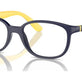 Dark Blue On Yellow №3937