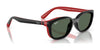 Ray-Ban RY1632FC Clip-On Sunglasses | Size 48 / Dark Blue On Rubber Yellow №393787 / Dark Grey (3N 12.9%)