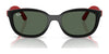 Ray-Ban RY1632FC Clip-On Sunglasses | Size 48 / Dark Blue On Rubber Yellow №393787 / Dark Grey (3N 12.9%)