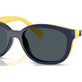 Dark Blue On Rubber Yellow №393787