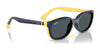 Ray-Ban RY1632FC Clip-On Sunglasses | Size 48 / Dark Blue On Rubber Yellow №393787 / Dark Grey (3N 12.9%)