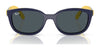 Ray-Ban RY1632FC Clip-On Sunglasses | Size 48 / Dark Blue On Rubber Yellow №393787 / Dark Grey (3N 12.9%)