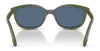 Ray-Ban RY1632FC Clip-On Sunglasses | Size 48 / Dark Blue On Rubber Yellow №393787 / Dark Grey (3N 12.9%)