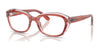 Ray-Ban RY1636 Eyeglasses / Striped Pink On Transparent Pink №3988 / Size 46