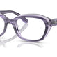 Striped Violet On Transparent Violet №3989