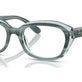 Striped Green On Transparent Green №3990