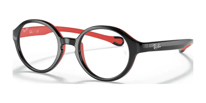 Ray-Ban RY9075VF Eyeglasses | Size 46 / Black On Red №3876
