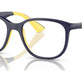 Dark Blue On Yellow №3937