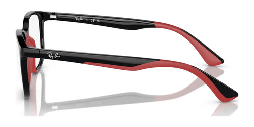 Ray-Ban RY9078VF Eyeglasses / Size 48 / Black On Red №3928