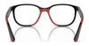 Ray-Ban RY9078VF Eyeglasses | Size 48 / Black On Red №3928