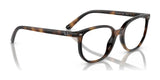 The Ray-Ban JUNIOR ELLIOT RY9097V Eyeglasses showcase brown tortoiseshell frames with round lenses, making them an excellent choice for kids. Their clear lenses enhance the stylish appeal, ideal for young trendsetters, and are beautifully displayed against a pristine white background.