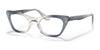 Ray-Ban MISS BURBANK RY9099V Eyeglasses / Transparent Blue №3891 / Size 41